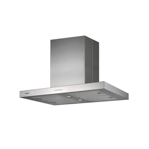 Campana Isla Cata Sygma 900 - Clase A, 90 cm, 600 m3/h, 50 dB, 3 Velocidades, LED, Inox