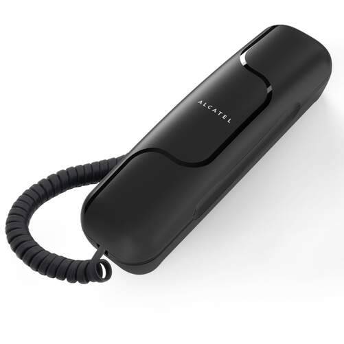 Tel&eacute;fono de sobremesa Alcatel T06 Ultra Slim - 2 Ajustes de volumen, funci&oacute;n remarcado, negro