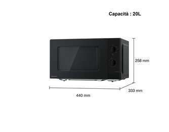 MICR. PANASONIC NNSM22QBEPG 20L NEGRO 800W