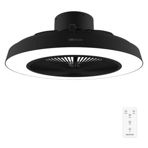 Ventilador de techo Cecotec Lamp.600 - Motor DC, 20 W, 5 aspas