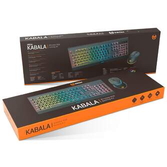 TECLADO   RATON KROM KABALA WIRELESS RGB SP