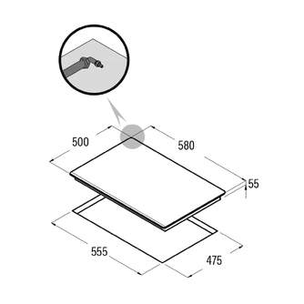 ENCIM. CATA LCIB6021BK 3F CRISTALGAS BUT.08068403