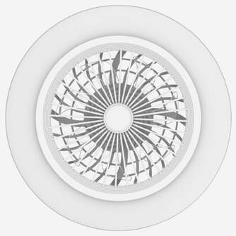 VENTILADOR TECHO U.BLUE KONA 7050W DC WIFI 50CM