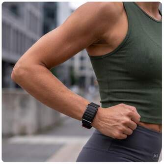 SMART BAND POLAR LOOP GEN2 BLK/CHE SIL S-M