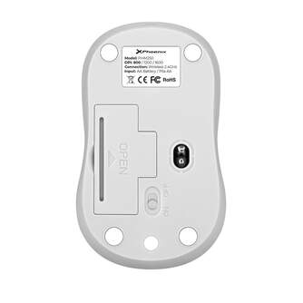 RATON PHOENIX M250 1600 DPI RGB 2.4 GHZ USB BLANCO