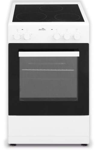 Cocina Eléctrica Artica AKVI5055W - 3 Zonas, 50x55cm, Horno 5 Funciones, Blanca