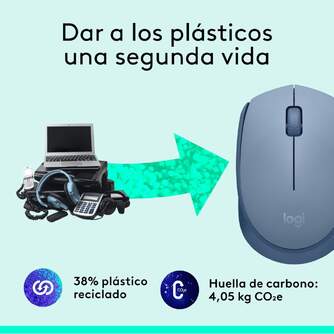 RATON LOGITECH M171 INALAMBRICO 910-004640 AZUL