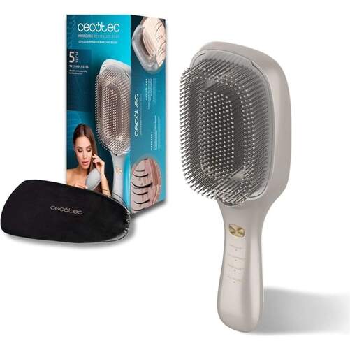 Cepillo Alisador Cecotec HairCare Revitaliz 100152 - 5 Tecnologías, Dorado