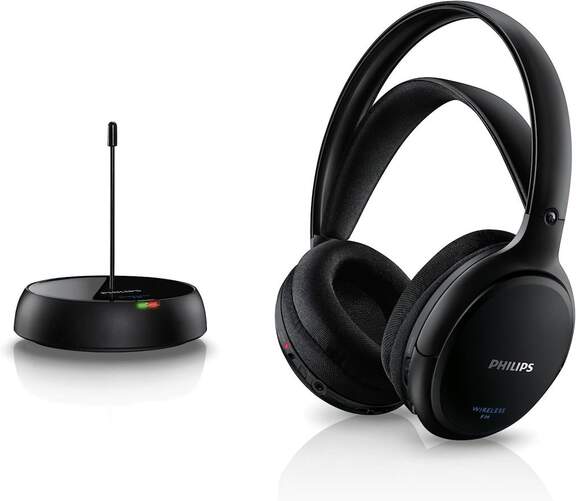 Auriculares Philips SHC5200 - Aut. 14h, Alcance 100m, Sensibilidad 100dB, 10-20.000 Hz, 24 ohm