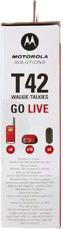WALKIE TALKIE MOTOROLA T42 ROJO DOBLE PACK