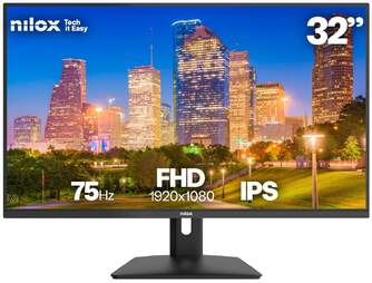 MONITOR NILOX 32%%%quot; NXM32FHD1201 75HZ IPS HDMI VGA