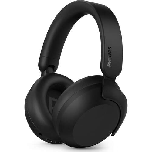 Auriculares Diadema Philips TAH8000EBK Negro - Bluetooth 5.3, cancelaci&oacute;n activa de ruido, aut. 50 h
