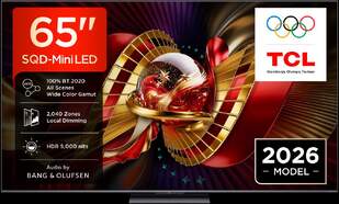 TV TCL 65" 65C8L  SQDMINILED - UHD, GOOGLETV, 144HZ, B&O
