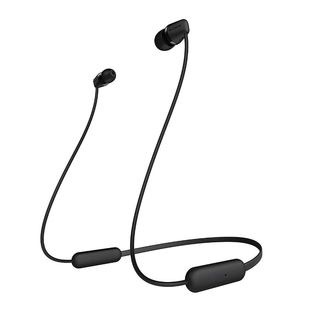 Auriculares Sony Wic200b negros bluetooth 5.0 batería 15 horas wic200 15h autonomía ear ligeros y con hasta intraural manos libres auricculares wic200b.ce7 mate para binaural dentro