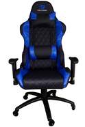 Silla Gaming Deep Gaming DeepCommand II Negra/Azul - Tejido polipiel PU, reposabrazos 2D, reclinable
