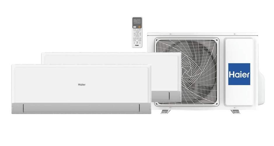 Kit Multi Aire Acondicionado Haier Geos R 25+35/2U50 - Clase A++ / A+++, 4128 frig/h, 4128 kcal/h