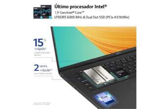 PORTATIL LG GRAM 14Z90R AD76B I7/ 32GB/ 512SSD 14%%%quot;