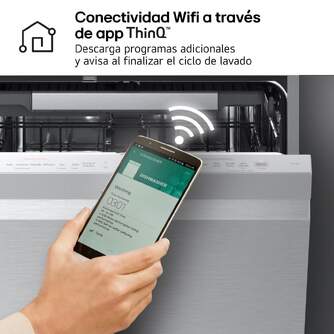 LVJ. LG DF375HVS 3%%%#186;B 6P 60CM QUADWASH INOX