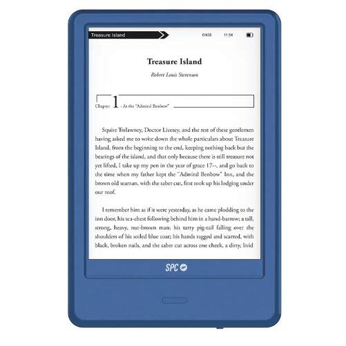 E-Book SPC Dickens Light 2 Pro 5615A - 6", pantalla T&aacute;ctil, giratoria y antirreflejos, 8 GB, Azul