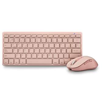 TECLADO   RATON NGS RECARGABLE ROSA MULTIMODO