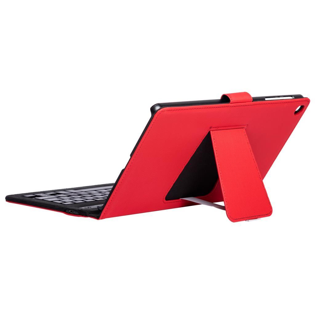 Funda con Teclado Silver HT Roja - Para Tablet Samsung A8 10.4" 2022,