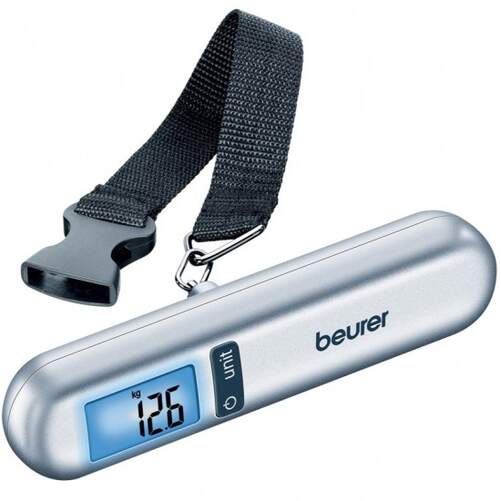 Báscula Beurer LS06 - Para Maletas, Incluye Flexómetro y Correa, Hasta 40 kg