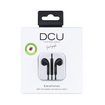 AURICULARES DCU JACK 3,5MM STEREO NEGRO