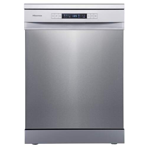 Lavavajillas Hisense HS622E10X - Clase E, 60 cm, 13 Servicios, 7 Programas, Media Carga, Inox
