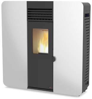 ESTUFA A PELLET RED POD FIRST SLIM 8KW WHITE (CANA