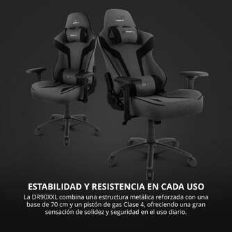 SILLA GAMING DRIFT DR90 XXL GRIS NEGRO