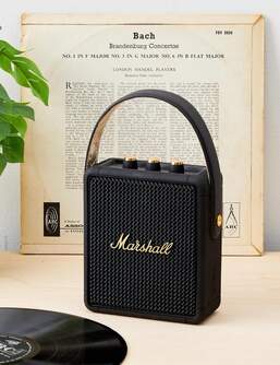 ALTAVOZ MARSHALL STOCKWELL II BLACK %%%amp; BRASS