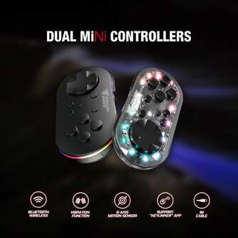MANDO MINI DRAGONSHOCK SWITCH 2 UNIDADES RGB