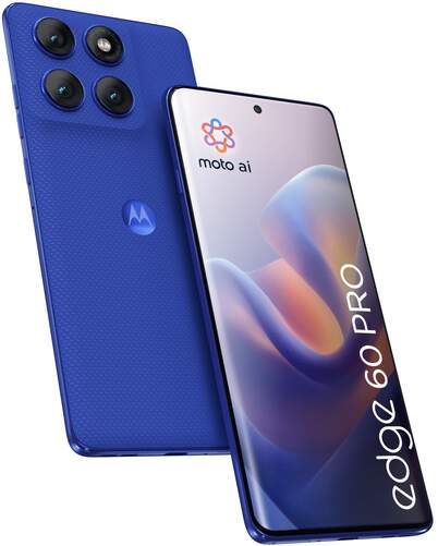 Motorola Edge 60 Pro 12/512 GB Azul - 6,67", Android 15, Triple cámara 50+50+10MP, 6000 mAh