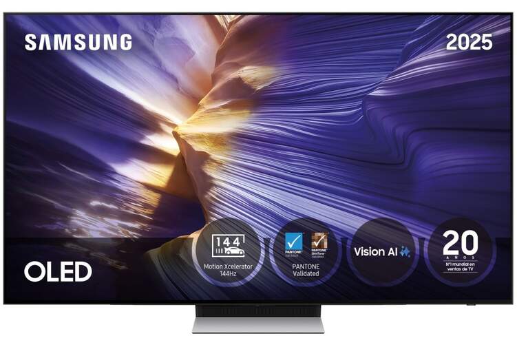 TV Samsung 77" OLED TQ77S91F - 4K Ultra HD, Smart TV Tizen, 144Hz, 40W Dolby Atmos, HDR10+ Adaptive