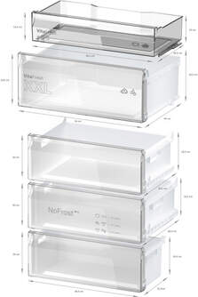 FRICOM. BOSCH KGN49VICT 203x70 NF INOX