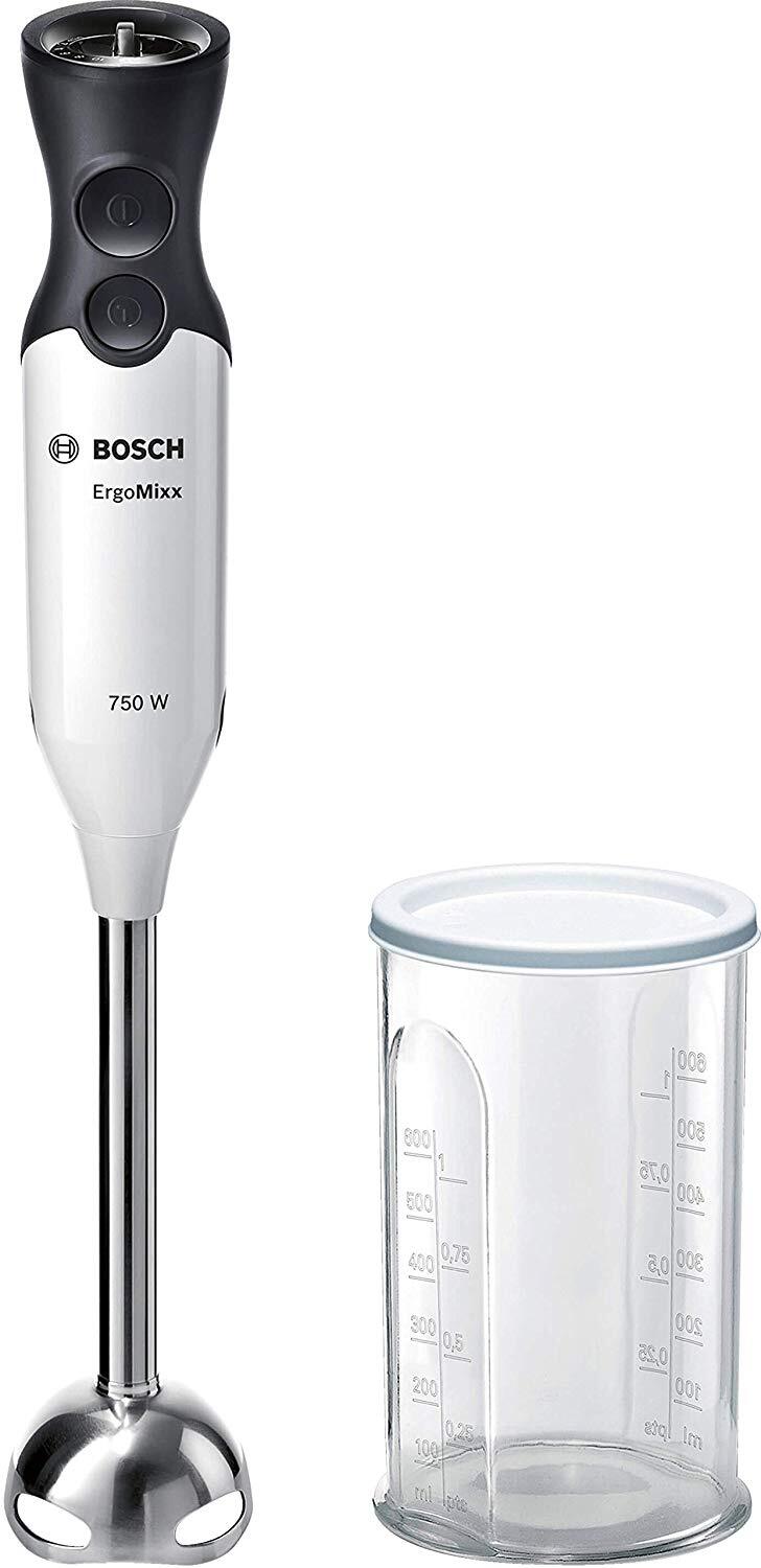 Batidora De Mano bosch msm67110w quatroblade 750 750w blanco hogar ergomixx con vaso mezclas color y antracita 12 velocidades turbo regulador msm26130