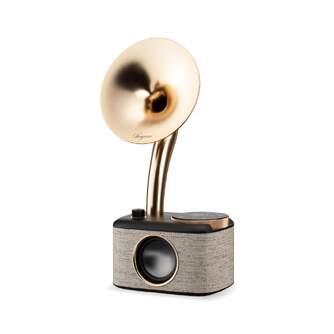 RADIO SANGEAN SCP100DBG CON GRAMOFONO, BLACK GOLD