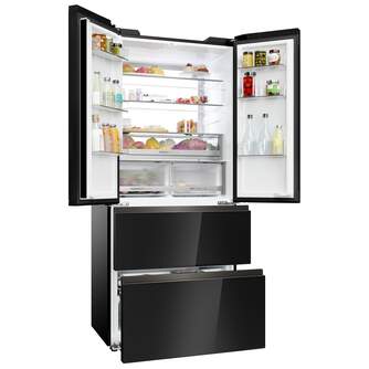 FRI. HAIER HFKR7819DNGB 190x83 4P NF CRISTAL NEGRO
