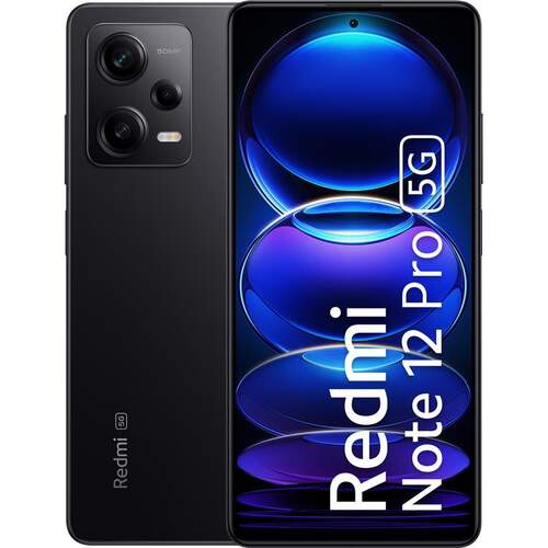 Redmi Note 12 Pro 5G 8/256GB Negro - 6.67" FHD+ 120Hz, MediaTek 1080, 50+8+2/16Mpx, NFC, 5000mAh 67W