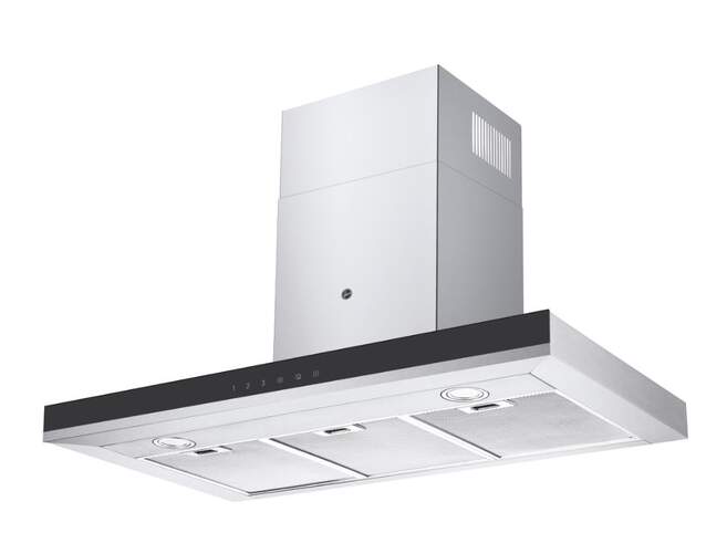 Campana Decorativa Hoover HTS9CBK3XWIFI - 90cm, Clase A, 603m3/h, 69dB, WiFi+BT, 4 Velocidades, Inox