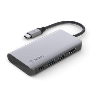 ADAPTADOR BELKIN AVC006BTSGY USB-C MULTI 4 EN 1
