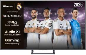 TV Hisense 65" MiniLED 65E8Q - 4K Ultra HD, VIDAA U8,5, 144 Hz, escalador 4K, 20 W, HDR10+ Adaptive