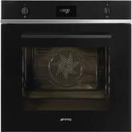Horno Pirolítico Smeg SFP6401TB - Clase A+, 70L, 10 Funciones, TermoVentilación, Negro