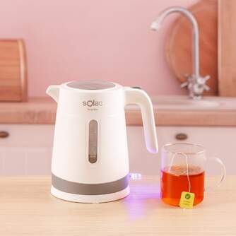 HERVIDOR SOLAC KT5852 YUNA MINI 2200W 1L COMPACTO