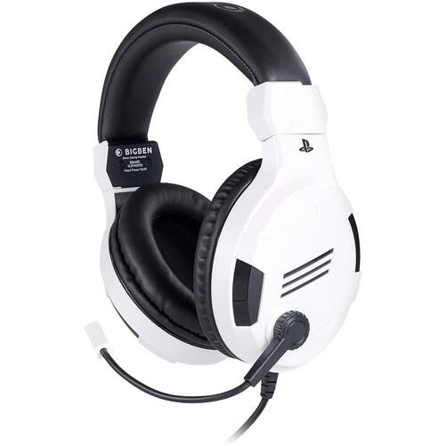 Auriculares diadema Nacon PlayStation Blanco - Micr&oacute;fono plegable con funci&oacute;n Mute, cable 2,2 m