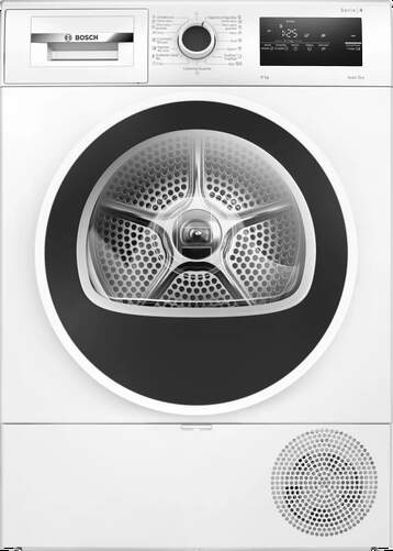 Secadora Bosch WTR85V00ES - 8 kg, Bomba de Calor, 62 dB, Display, Blanco