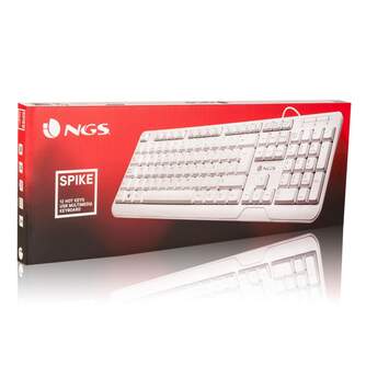 TECLADO NGS SPIKE KEYBOARD 12 HOT KEYS BLANCO
