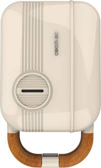 SANDWICH. CECOTEC ROCK%%%#39;NTOAST RETRO ONE BEIGE 1309