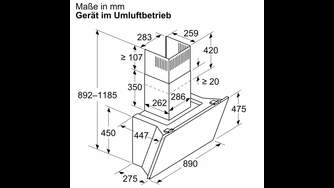 CAMP. BOSCH DWK91LT60 90CM 1007m3h A 