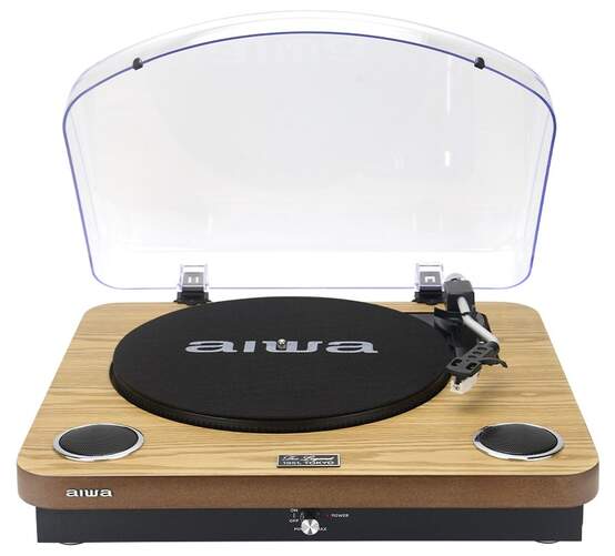 Tocadiscos Aiwa GBTUR200WD Madera - USB, Bluetooth 5.0, 2 altavoces con 5 W RMS